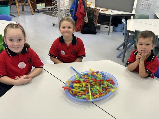 Students at Tinana State School for their first day of prep.