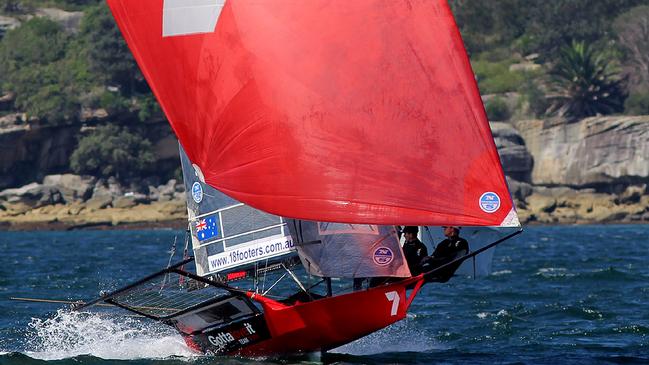 Seven compete in the JJ Giltinan 18-foot skiff regatta Photo supplied