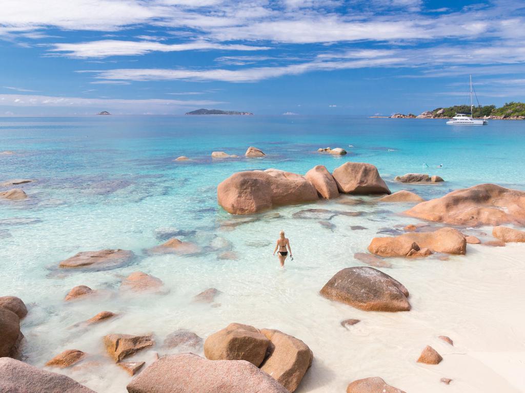 <p><b>SEYCHELLES</b> For a white sand Christmas, opt for a stay on the postcard-pretty Mah&eacute;, Praslin and La Digue &ndash; these islands have the best accommodation options to suit all budgets.<b><br>PRO TIP:</b> If you want to indulge, book a stay at the incredible <a href="https://travel.escape.com.au/accommodation/detail/six-senses-zil-pasyon?HotelCode=15908699&amp;CurrencyCode=AUD&amp;Provider=Expedia&amp;GuestCounts%5B0%5D%5B0%5D%5BAgeQualifyingCode%5D=10&amp;GuestCounts%5B0%5D%5B0%5D%5BCount%5D=2" target="_blank" rel="noopener">Six Senses Zil Pasyon</a> on Felicite Island and take a dip in one of the world&rsquo;s most dreamy swimming pools.</p>