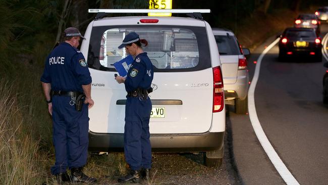 The bikie’s body was found in dense bushland, north of Sydney. Picture: Troy Snook