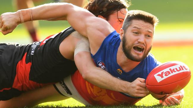 Stefan Martin is happy at Brisbane. Picture: Getty Images 