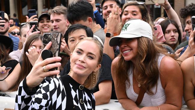 Emily Blunt at last month’s SXSW premiere of The Fall Guy at The Paramount Theatre in Austin, Texas. Picture: Daniel Boczarski/Getty Images