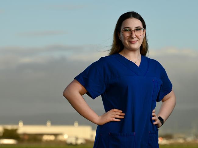 Third year nursing student Holly Ellul. Picture: Naomi Jellicoe