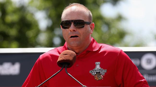 Stan Bowman has left the organisation as the Blackhawks received their penalty. (Photo by Jonathan Daniel/Getty Images)