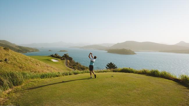 One of the most picturesque courses in the country the Hamilton Island Golf Course will give you memories for a lifetime: Picture: Reuben Nutt