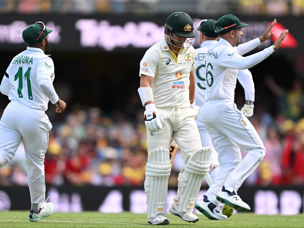 His golden duck in Brisbane was just his second in Test cricket. Picture: Bradley Kanaris/Getty Images