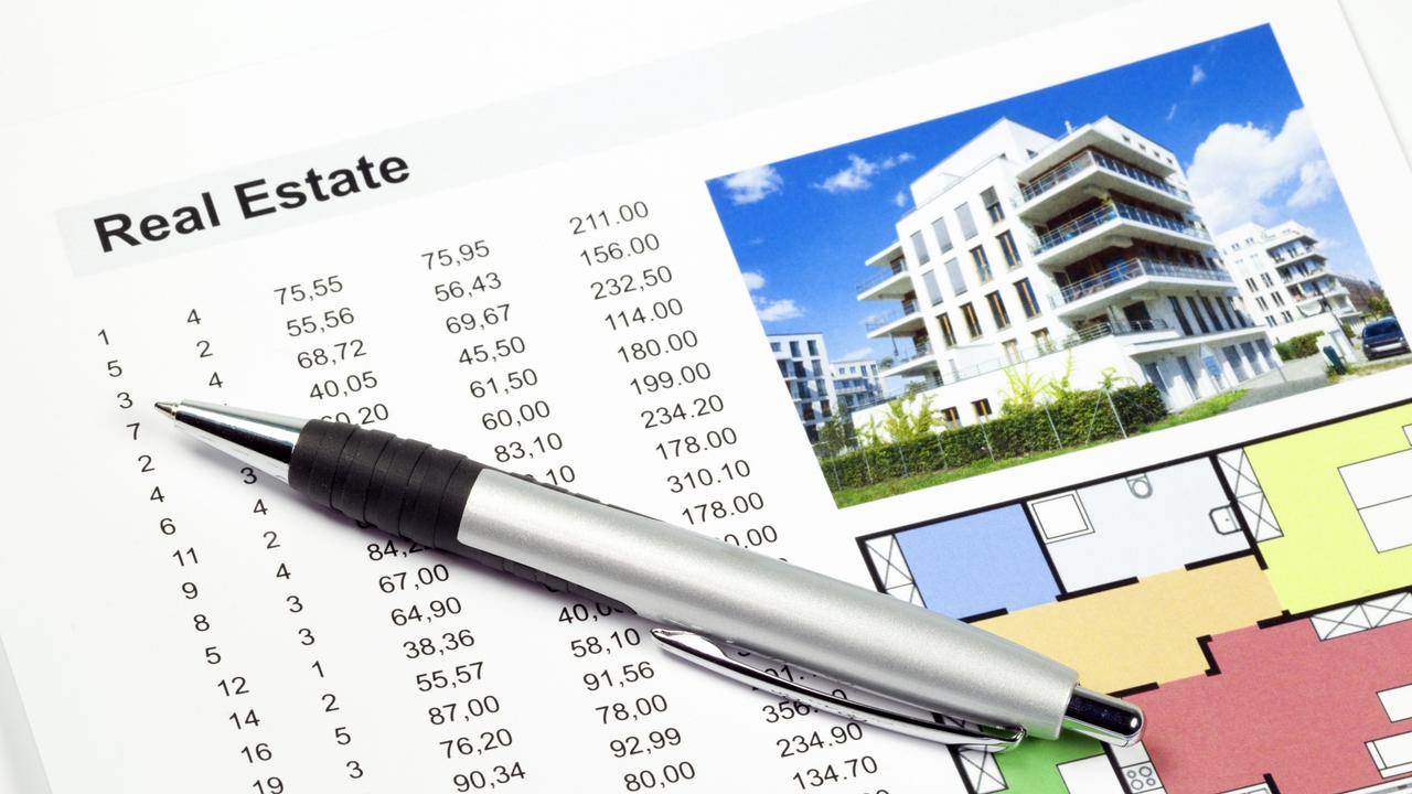Real Estate - folder with data and pen. generic
