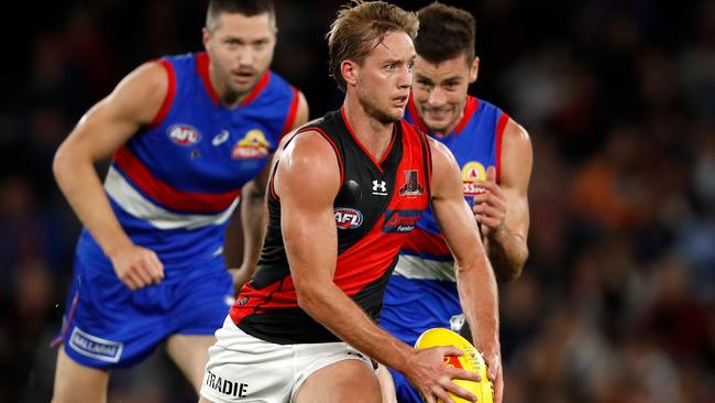 Darcy Parish powers Essendon forward in another tough loss.