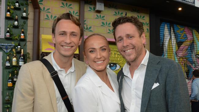 Joshua Daley, Lauren Thompson and Matthew Schneider at YPGC Enteprenurs lunch at Miami Marketta. Pic: Regina King