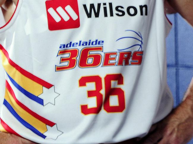 12/01/2016 Mike McKay, with current star Anthony Petrie, wearing the NBL heritage round uniform McKay wore in 1993. Pic Mark Brake
