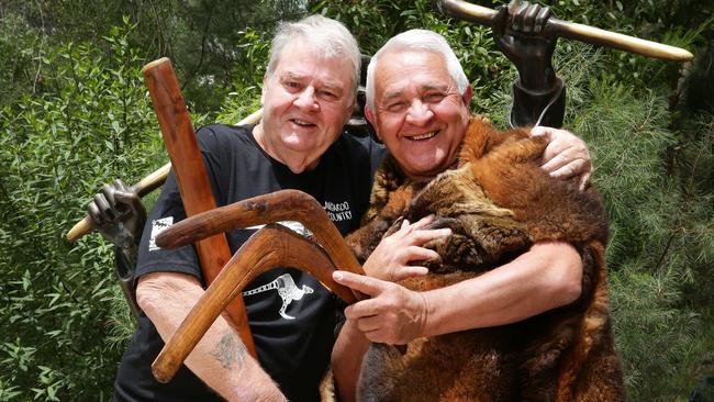 John Batman descendant John Batman Weire with Wurundjeri elder Murrundindi.