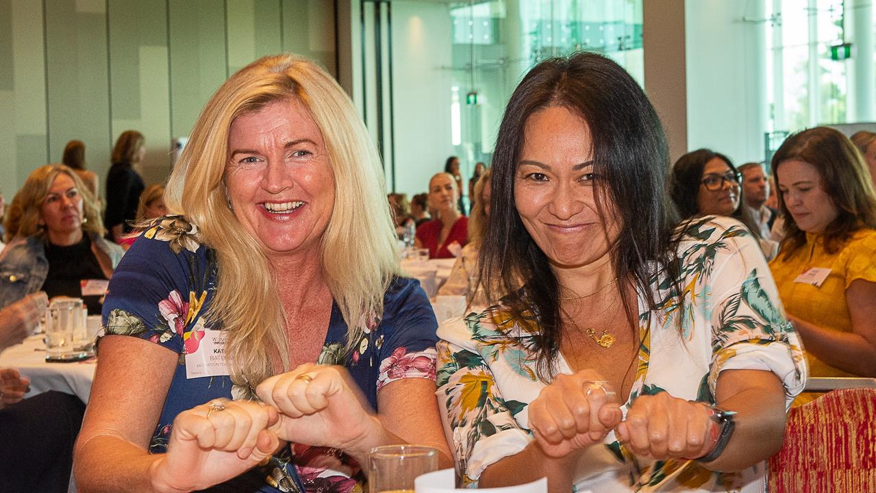 Kathy Bateman and Paula Torii at the Women of Influence - International Women’s Day breakfast. Picture: Annie Noon