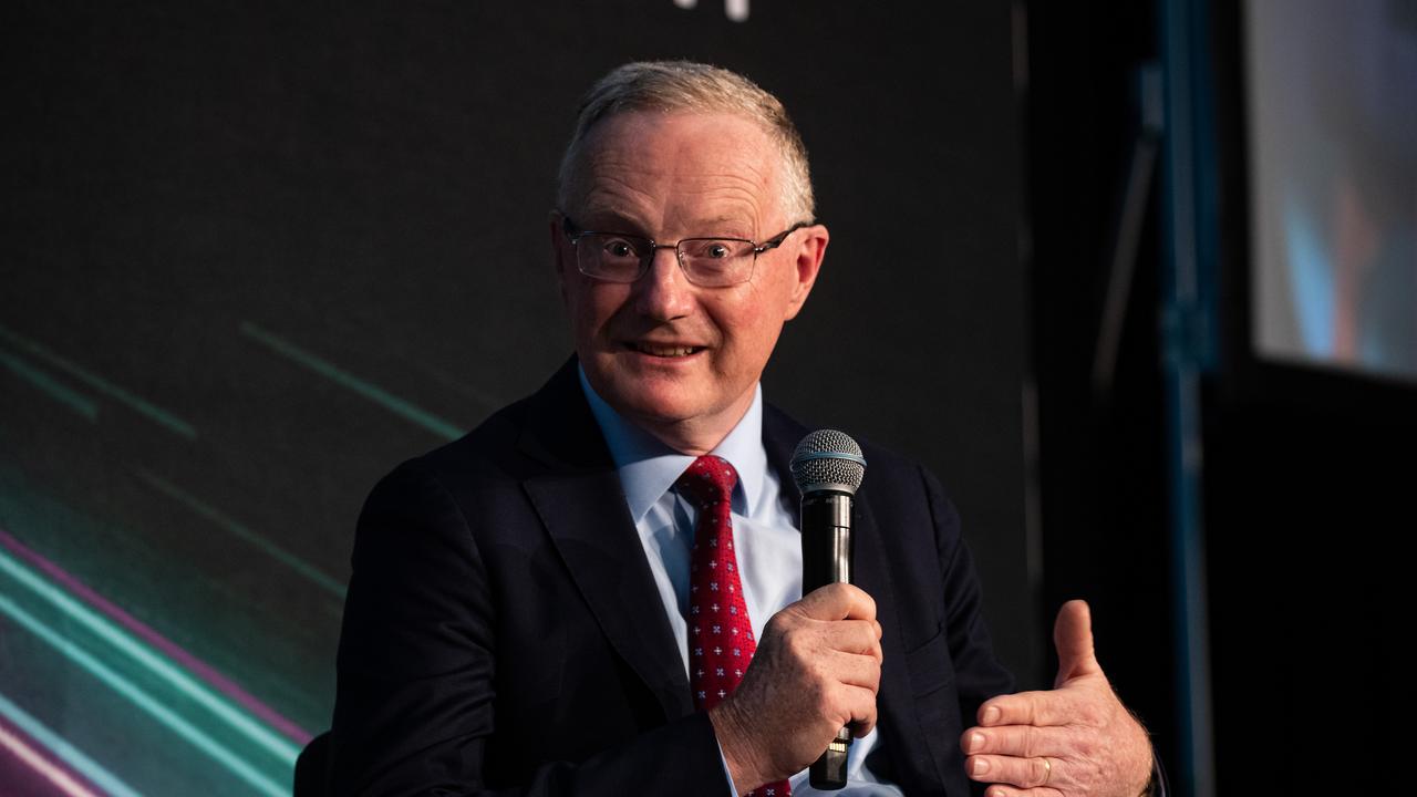 Governor Philip Lowe acknowledged some households were beginning to feel a “painful squeeze” on their budgets and warned there are major clouds of uncertainty around the future of Australia’s economy. Picture: NCA NewsWire / Christian Gilles