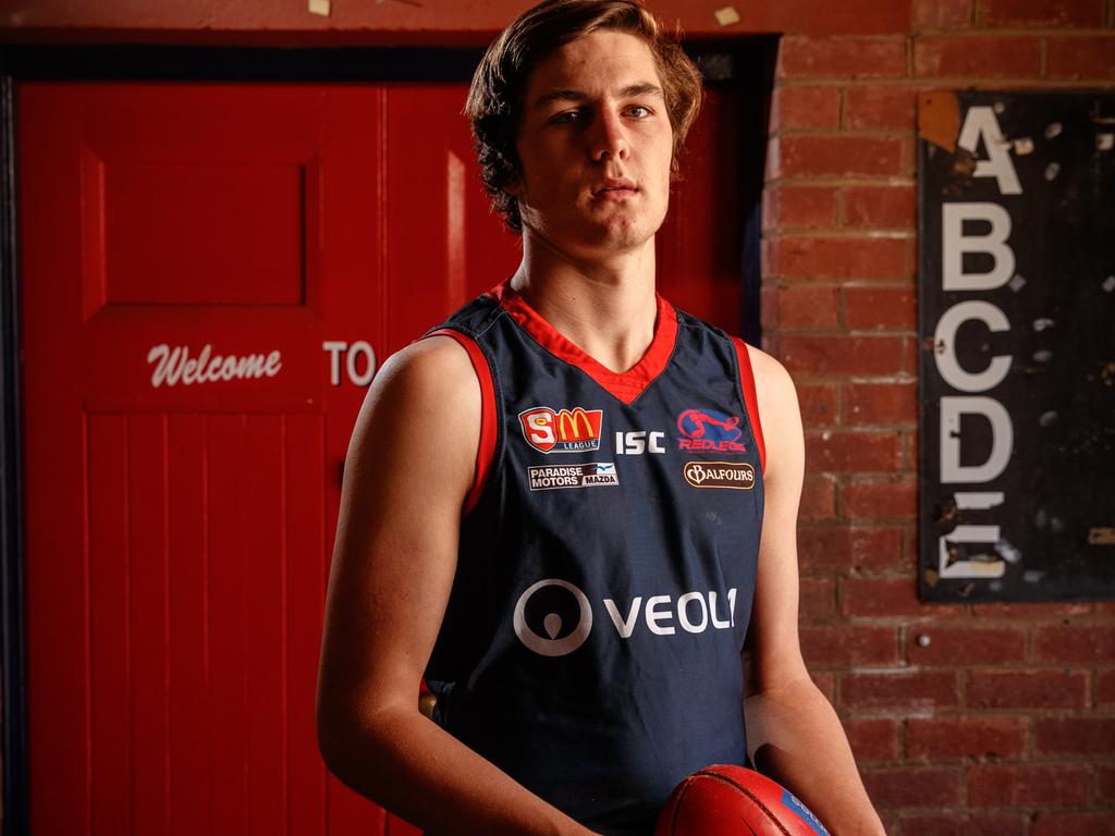 Norwood’s Ben Jarvis ahead of the 2018 AFL draft. Picture: Matt Turner