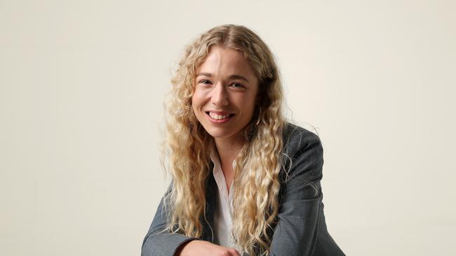 State political reporter Domanii Cameron, Courier-Mail Studio, Bowen Hills. Photographer: Liam Kidston.