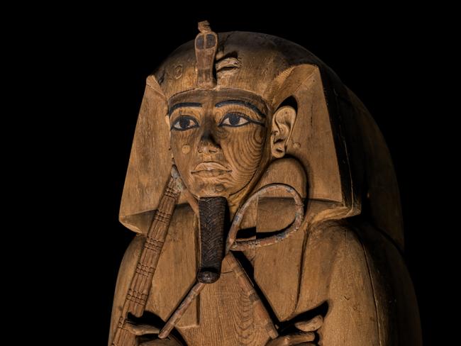 Ramses & the Gold of the Pharaohs exhibition, opening at the Australian Museum in Sydney on November 16.    Rare coffin of Ramses II Picture - Supplied