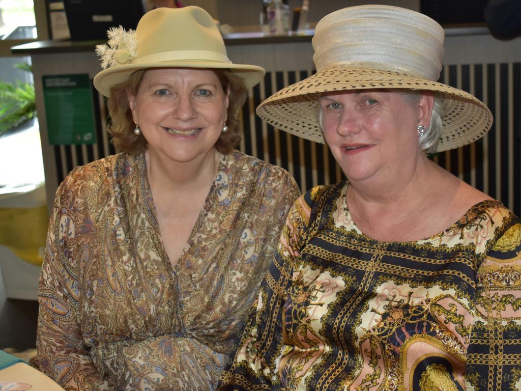 Bernie Dodson and Shelley Elsworthy at The Archer race meeting at Callaghan Park, Rockhampton, on May 7, 2022.