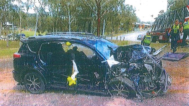 The couple’s Toyota Rav 4 was written off in the crash. Photo: Victoria Police