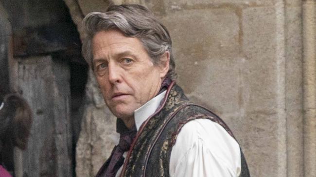 Hugh Grant, seen here filming Dungeons and Dragons in Somerset, UK. Picture: DC/MEGA