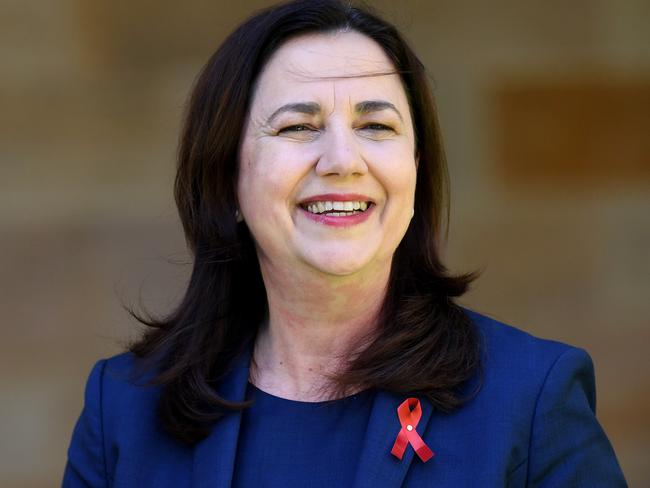 BRISBANE, AUSTRALIA - NewsWire Photos - OCTOBER 30, 2020.Queensland Premier Annastacia Palaszczuk speaks during a press conference at Parliament House, ahead of the state election on October 31.Picture: NCA NewsWire / Dan Peled