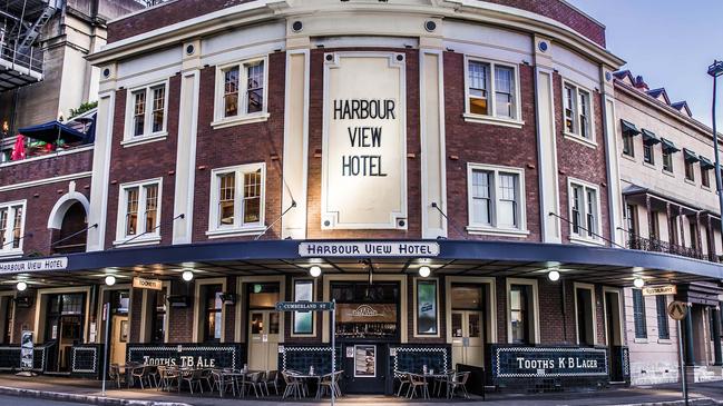 The Harbour View Hotel in The Rocks, Sydney..