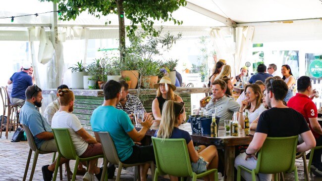 Fully vaccinated NSW residents enjoyed eased restrictions from Monday, allowing for a return to venues including pubs, restaurants and cafes. Picture: NCA NewsWire / Gaye Gerard