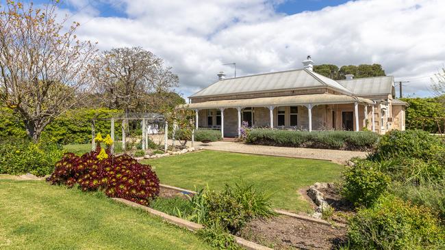 A five-bedroom stone homestead stands at Childerley Park.