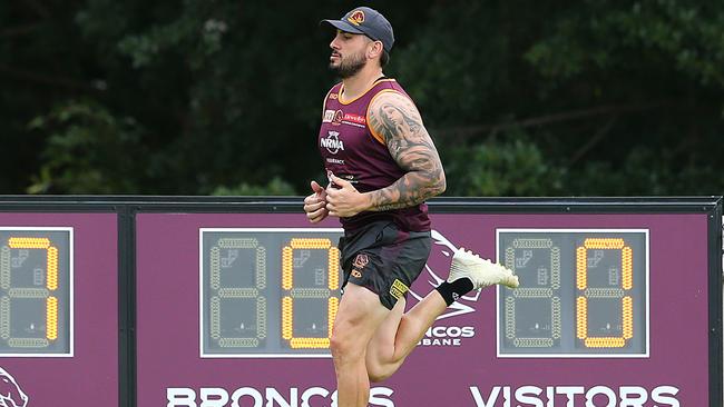 Jack Bird is finally back at training. Photo: AAP Image/Jono Searle