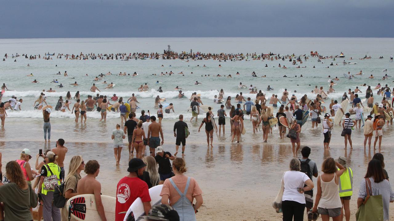 Pictured during the paddle out  Protest at Burleigh against an oil company drilling in the Great Australian Bight.