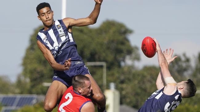 MPFNL Div 2 football: Edithvale-Aspendale v Rye. #27 Edithvale-Aspendale . Picture: Valeriu Campan