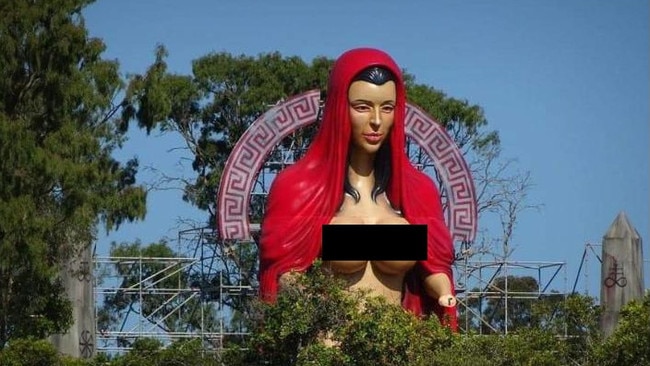 The Candyman has been fined for erecting a statue without the proper permit. Picture: supplied