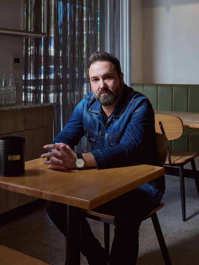 Cafe owner Mark De Costa in his new cafe. Picture: NewsWire / Flavio Brancaleone