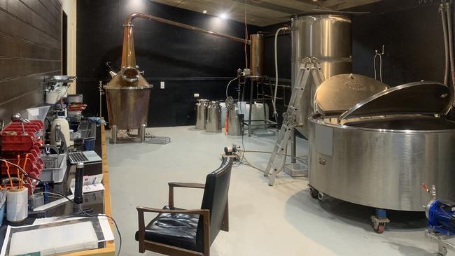 Inside Wellington Park Distillery at Collinsvale, where Eden Whisky is made. Picture: Supplied.