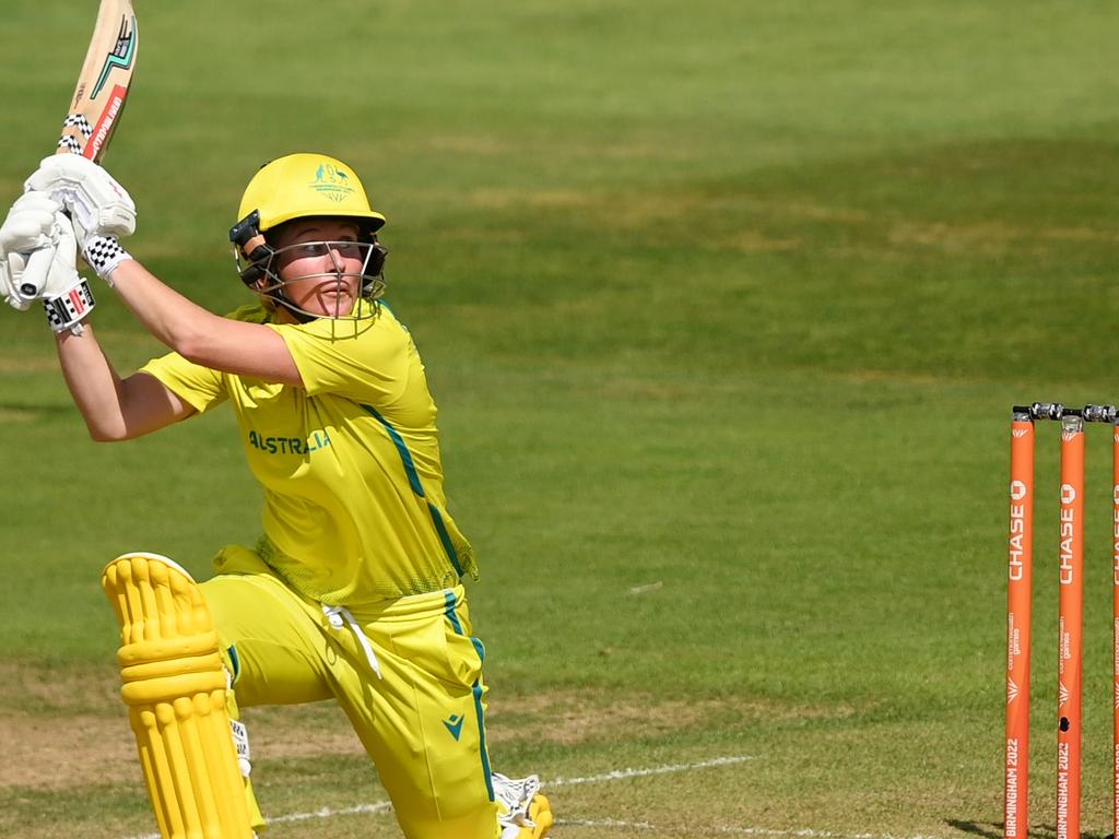 Beth Mooney hit eight fours and a six in her 70 not out. Picture: Alex Davidson/Getty Images
