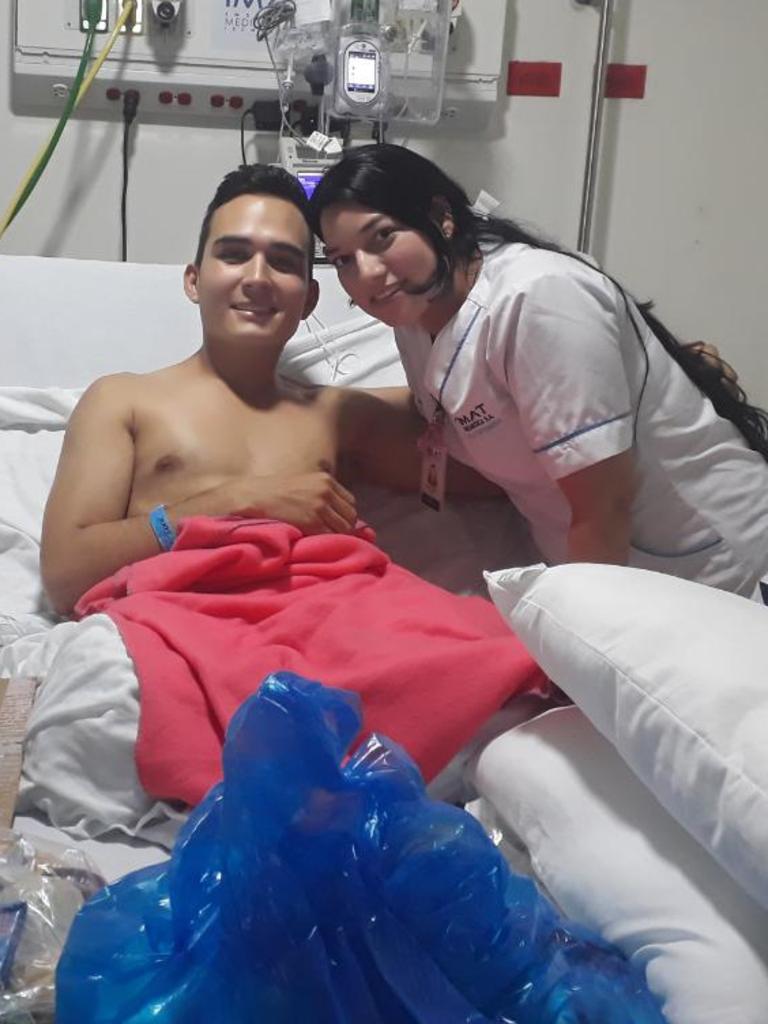 Jose Fernando Carvajal Rueda, in hospital.