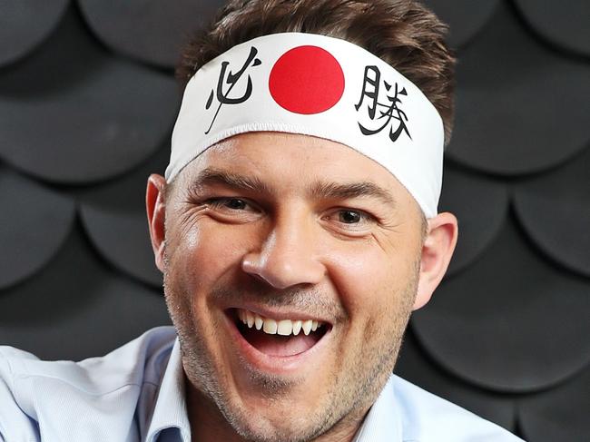 ****EMBARGOED FOR USE BY SUN AUG 25 TV GUIDE USE ONLY***Fox Sports commentator Drew Mitchell at The Star's Sokyo Restaurant ahead of the 2019 Rugby World Cup in Tokyo, Japan. Picture: Tim Hunter.