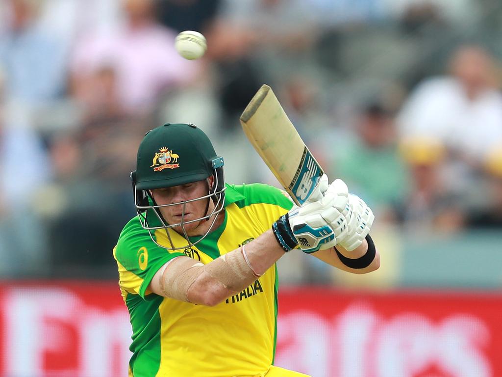 Smith copped it from the bowlers as well.