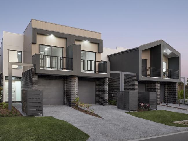 One of Peet's new townhouses under development in Little Eagle Nudgee.