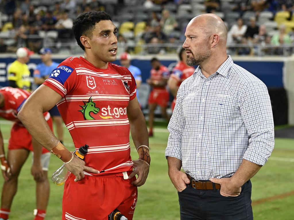 Current Cowboys assistant coach Dean Young is a target of the Dragons. Picture: Getty Images