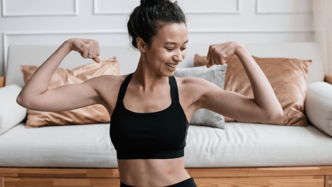 #2. Consistency is always keyIf you’re feeling inspired to start exercising (you can thank us later), sticking with it even on the days you want to hit the snooze button is essential – whether you have five minutes spare to sweat or 50. “Consistency is the number-one thing,” says Coleman. “Whether it’s personal training clients or in our live virtual studio, it’s always: just show up and commit to practise three times a week, whatever that looks like, whatever effort you have that day to give.”