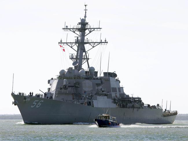 USS John S McCain: Navy destroyer in accident near Singapore | news.com ...