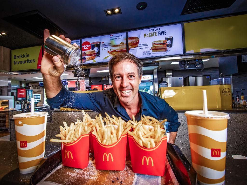 McDonalds Harbour town owner Ben Atkins said supporting the foundation was one of the biggest rewards of the business. Picture: Nigel Hallett