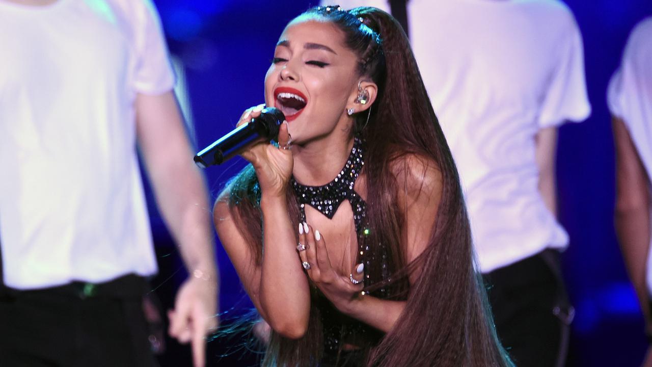 Ariana Grande’s new song name-drops Pete Davidson and Mac Miller. Picture: AP