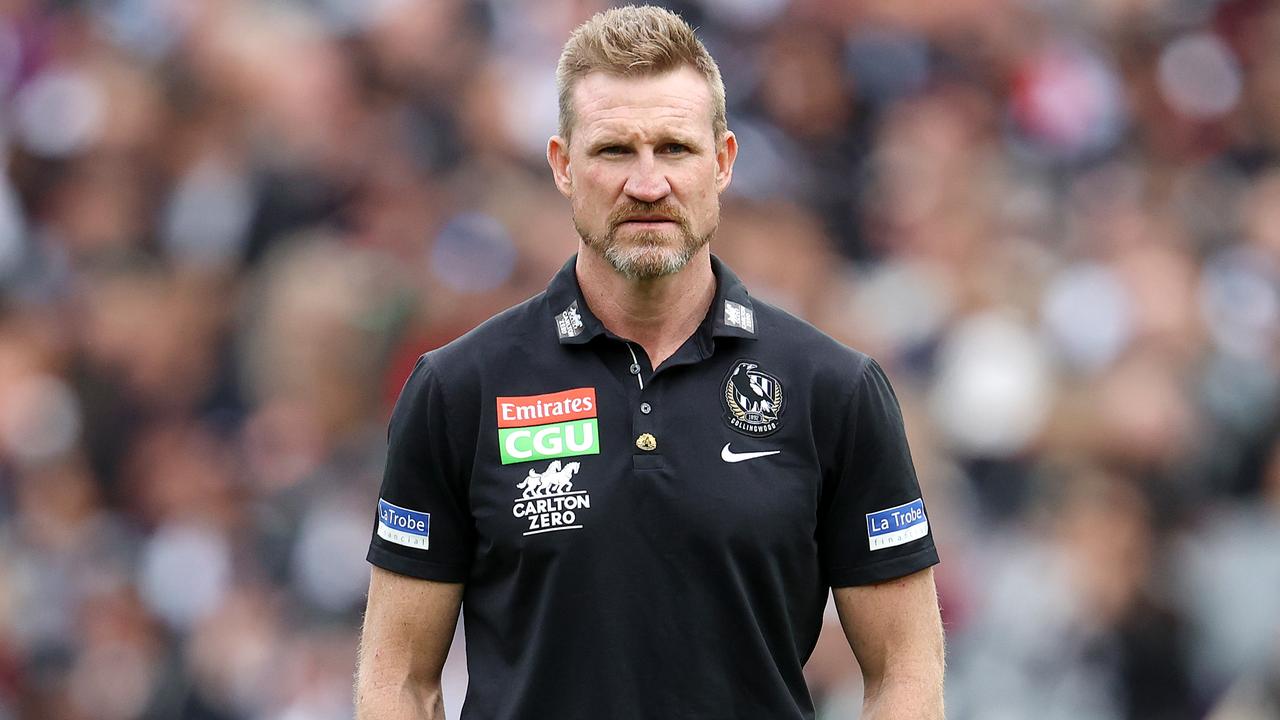 Nathan Buckley, senior coach of the Magpies. Picture: Michael Klein