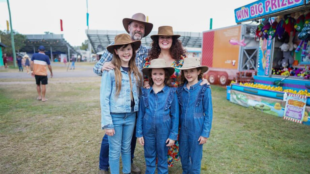 Mark, Matilda, Phoebe, Rosie and Victoria Jennings on the second day of Savannah in the Round. Picture: Nuno Avendano