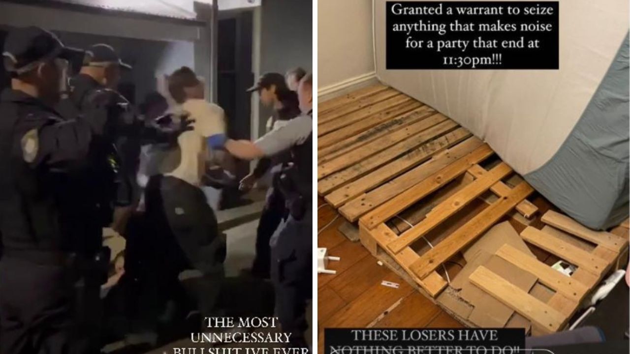 Police speak out after footage of wild raid on Sydney party went viral