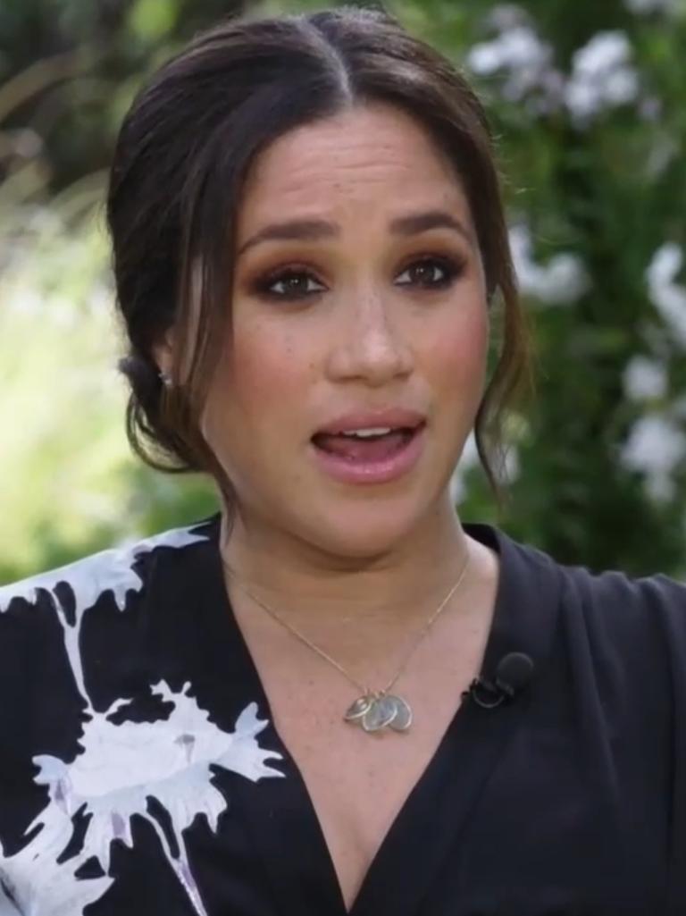 Meghan revealed more about the nature of their relationship in her interview with Oprah. Picture: Screengrab