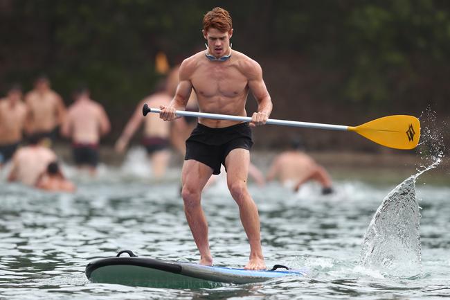 GOLD COAST, AUSTRALIA - JANUARY 23: Jez McLennan during a Gold Coast Suns AFL training session at Palm Beach Parklands on January 23, 2020 in Gold Coast, Australia. (Photo by Chris Hyde/Getty Images)