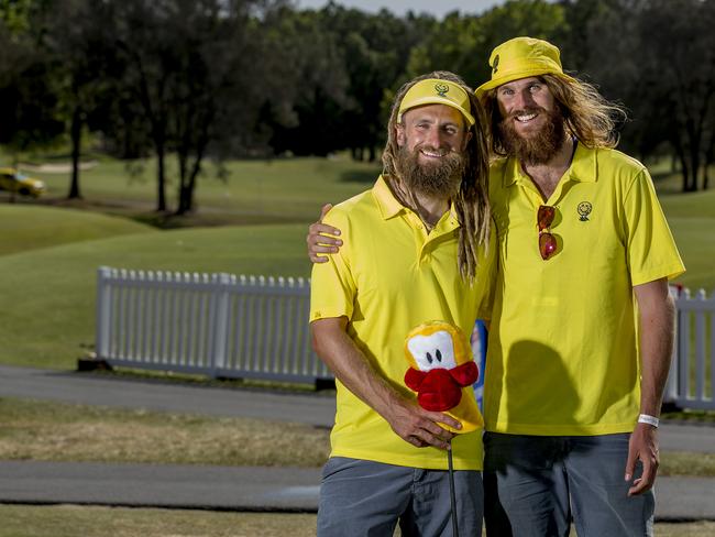 PGA golfer Jack Wilson with Rizz. Picture: Jerad Williams