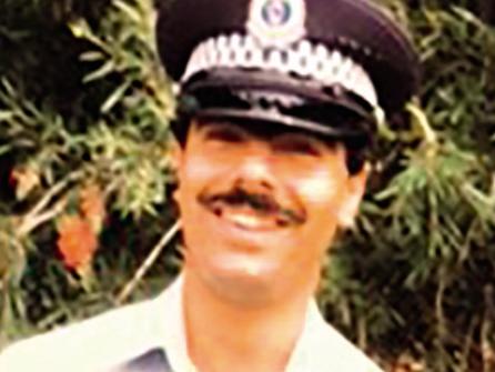 **WEEKEND TELEGRAPH** Nick Kaldas from his March 2025 memoir Behind the Badge, published by HarperCollins. My proud mum took this photo on the day of my graduation as a cop, 1982   ... courtesy of Nick Kaldas from his March 2025 memoir Behind the Badge, published by HarperCollins_